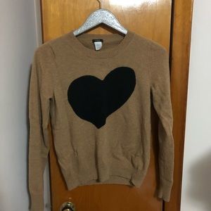 J Crew Heart Me Sweater